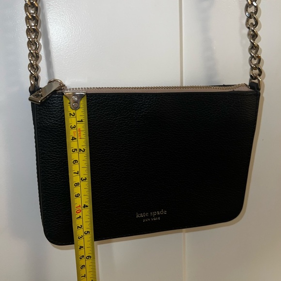 Kate Spade Black Textured Crossbody Bag with Chain Strap - Picture 7 of 7